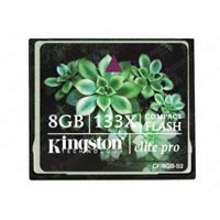   8 Kingston Compact Flash Kingston Elite Pro CF133x, CF-8GB-S2