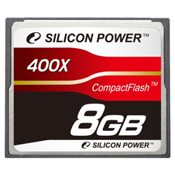   8 Compact Flash Silicon Power  400X, SP008GBCFC400V10