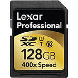    128 Lexar SDXC class 10 UHS-I 400X