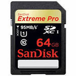 Карта памяти 64ГБ SanDisk Extreme Pro SecureDigital XC UHS-I Class10